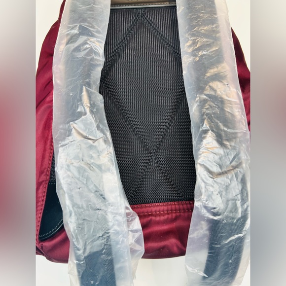 BURBERRY MEDIUM LOGO PRINT NYLON BURGUNDY RUCKSACK BACKPACK NEW WITH TAGS - Picture 11 of 17